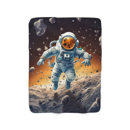 Galactic Adventurer - Celestial Star Art: Deep Space Exploration - Sherpa Fleece Blanket