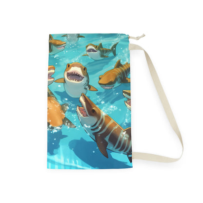 Tiger Shark: Ocean Marine Wildlife - Underwater - Laundry Bag