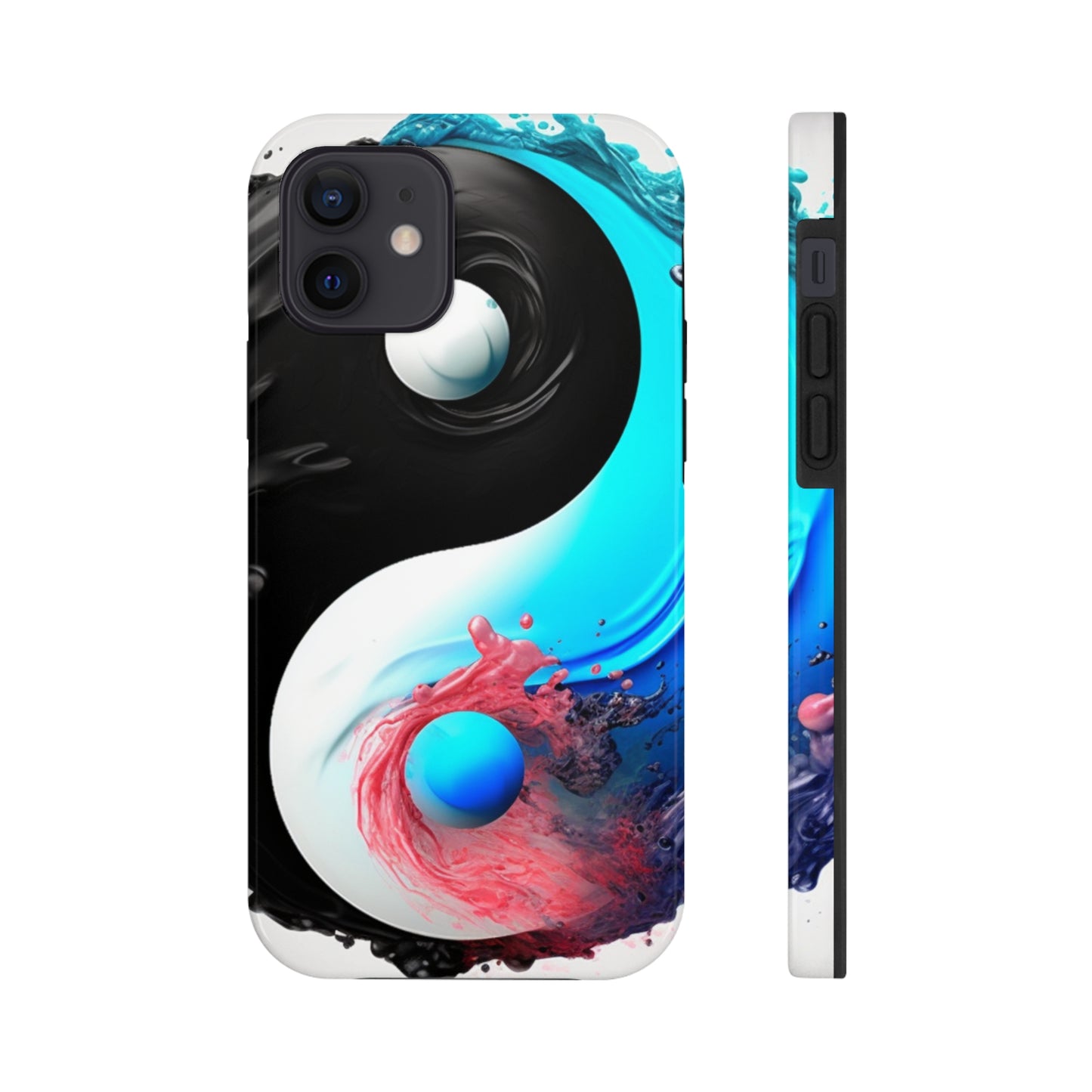 Yin Yang Symbol, Colorful Paint Style - Artistic Decor - Tough Phone Cases