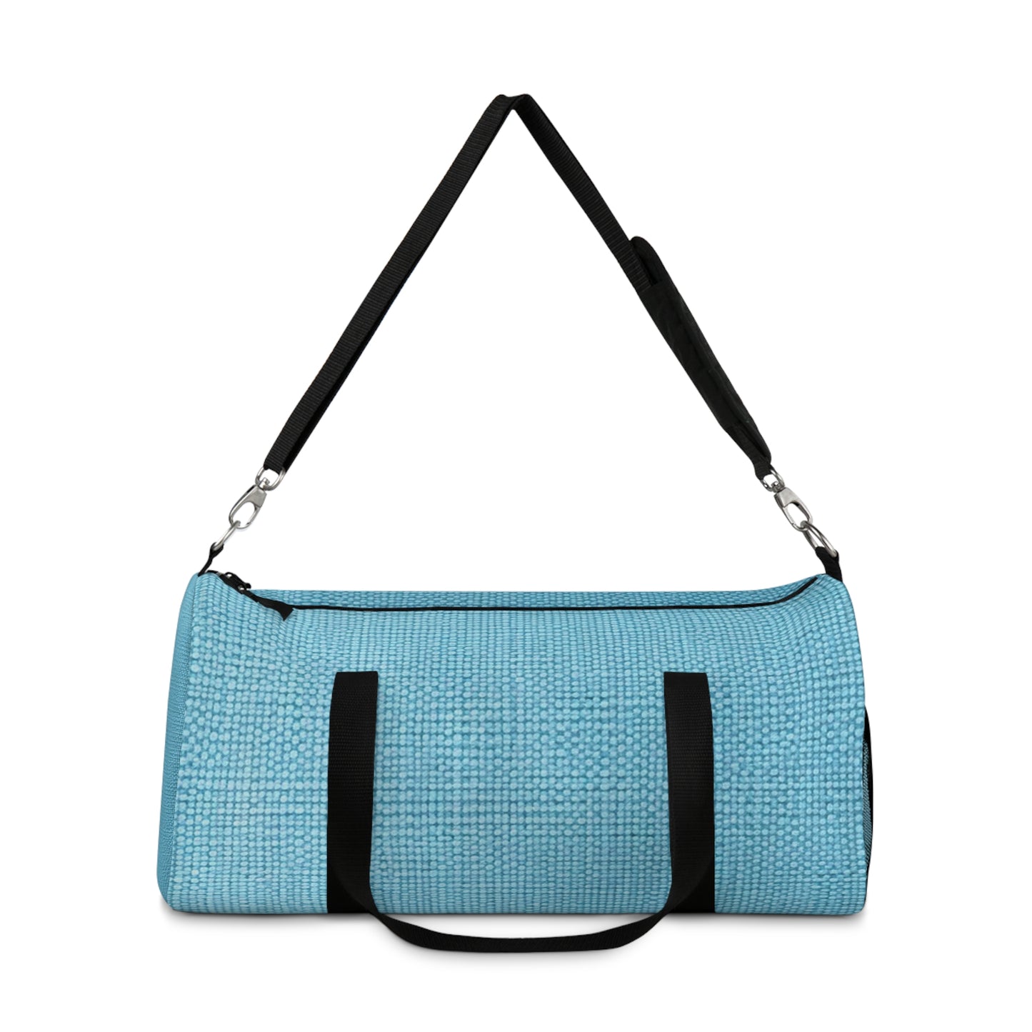 Bright Aqua Teal: Denim-Inspired Refreshing Blue Summer Fabric - vDuffel Bag