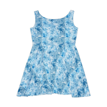 Womens Sleeveless Tie Dye Dress - Women's Skater Dress (AOP)