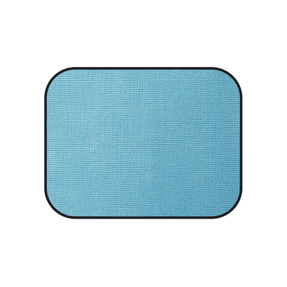 Bright Aqua Teal: Denim-Inspired Refreshing Blue Summer Fabric - Car Mats (Set of 4)