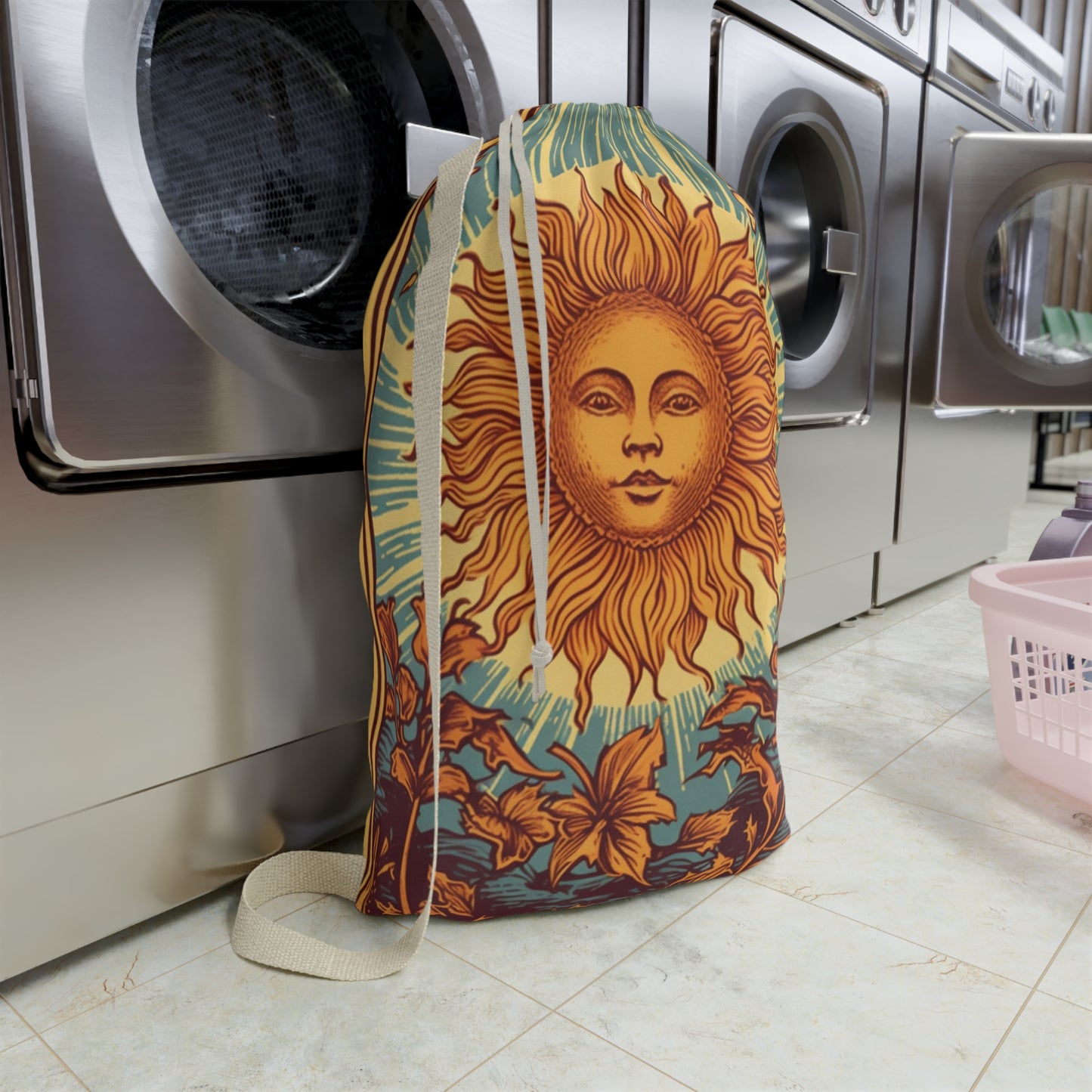 Sun Tarot Card Symbol of Growth, Life, and Radiance - Laundry Bag