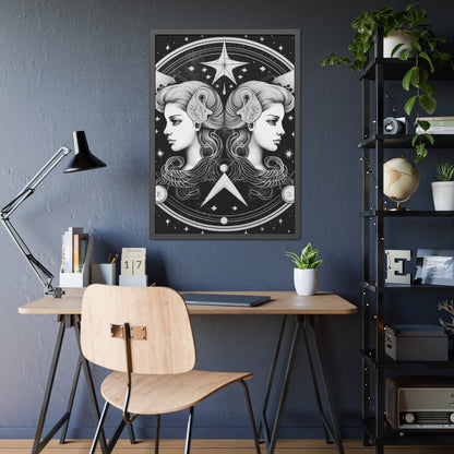 Gemini Zodiac - Framed Paper Posters