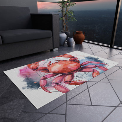 Cancer Star Sign - Elegant Zodiac Astrology - Outdoor Rug