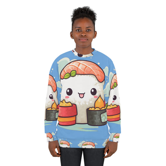 Anime Sushi - Japonés lindo kawaii - Regalo Otaku - Sudadera unisex (AOP) 