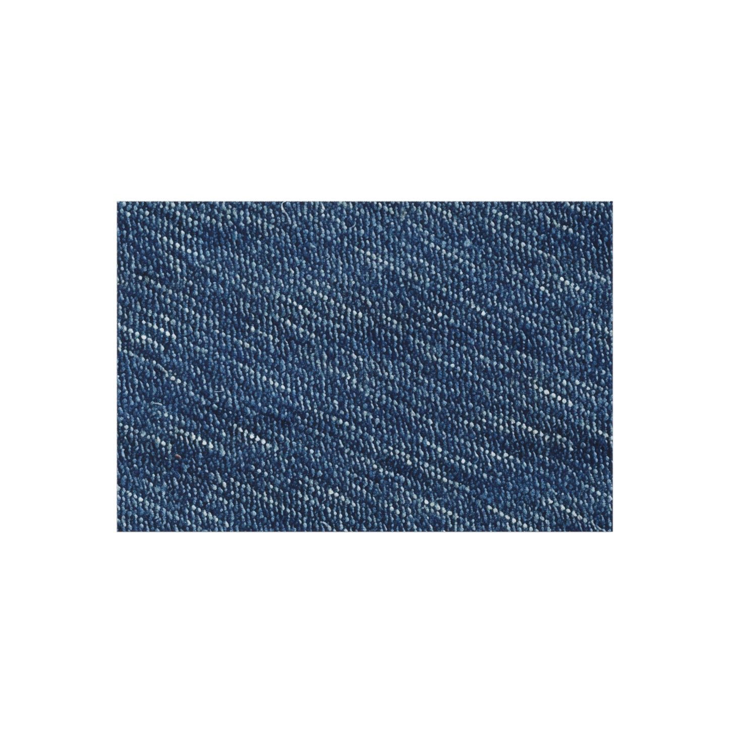 Denim-Inspired Design - Distinct Textured Fabric Pattern - Outdoor Rug