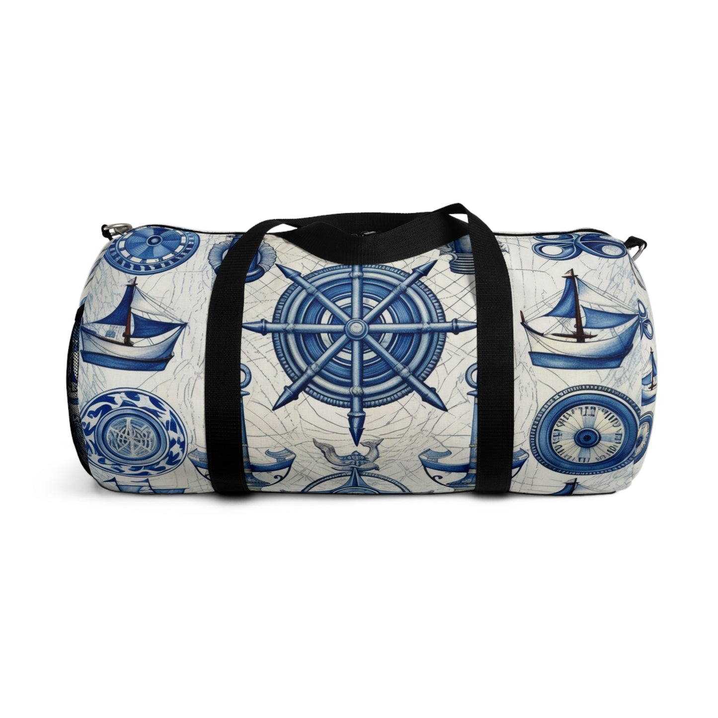 Nautical Theme Art - Anchors, Ropes, Compass Duffel Bag