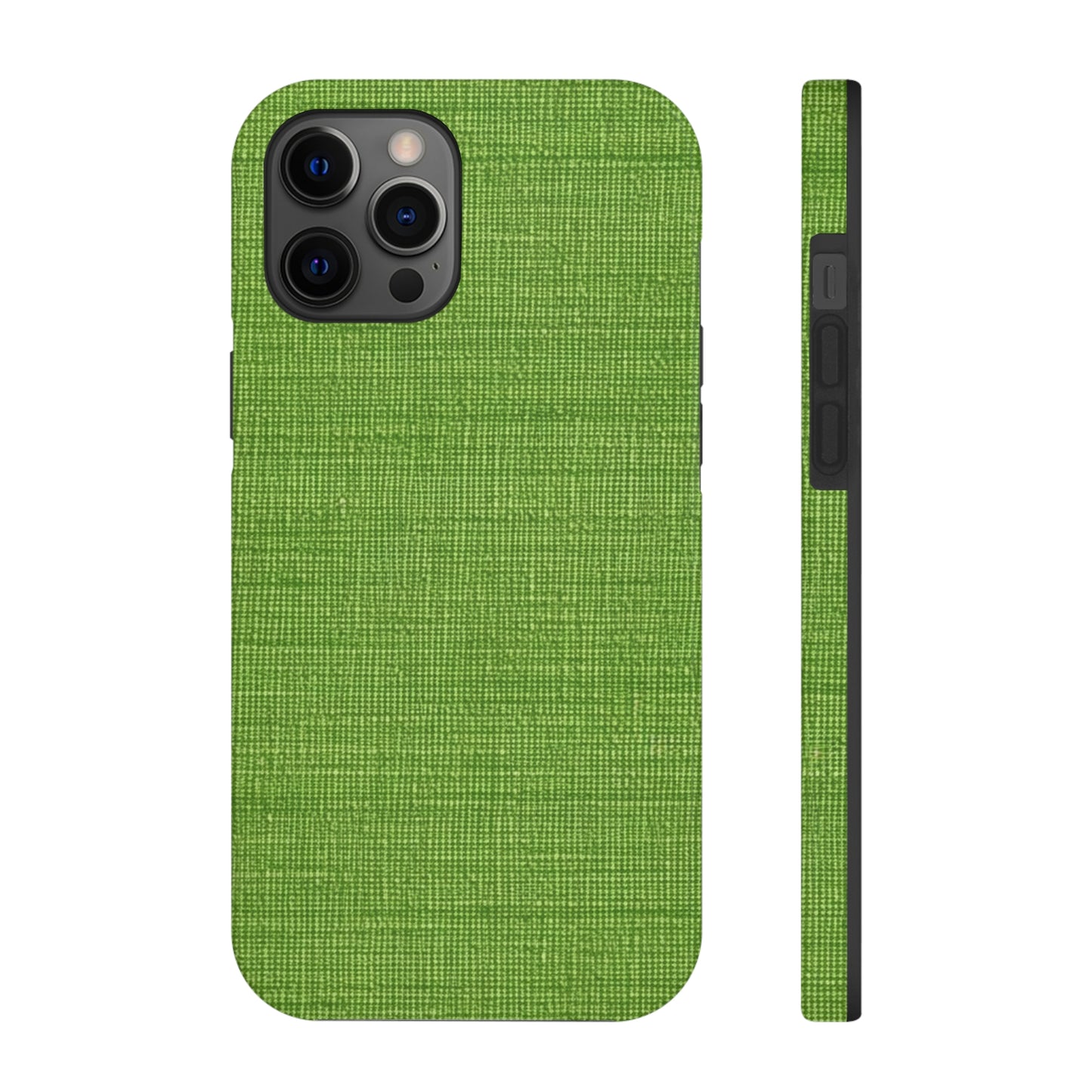 Olive Green Denim-Style: Seamless, Textured Fabric - Tough Phone Cases