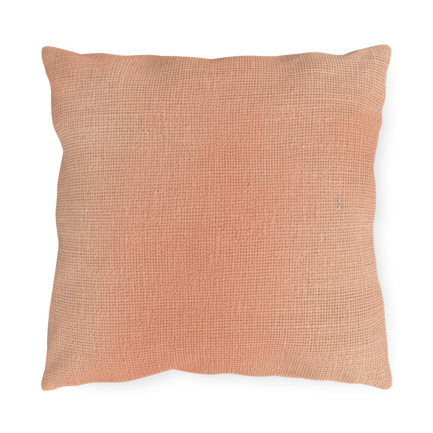 Soft Pink-Orange Peach: Denim-Inspired, Lush Fabric - Outdoor Pillows