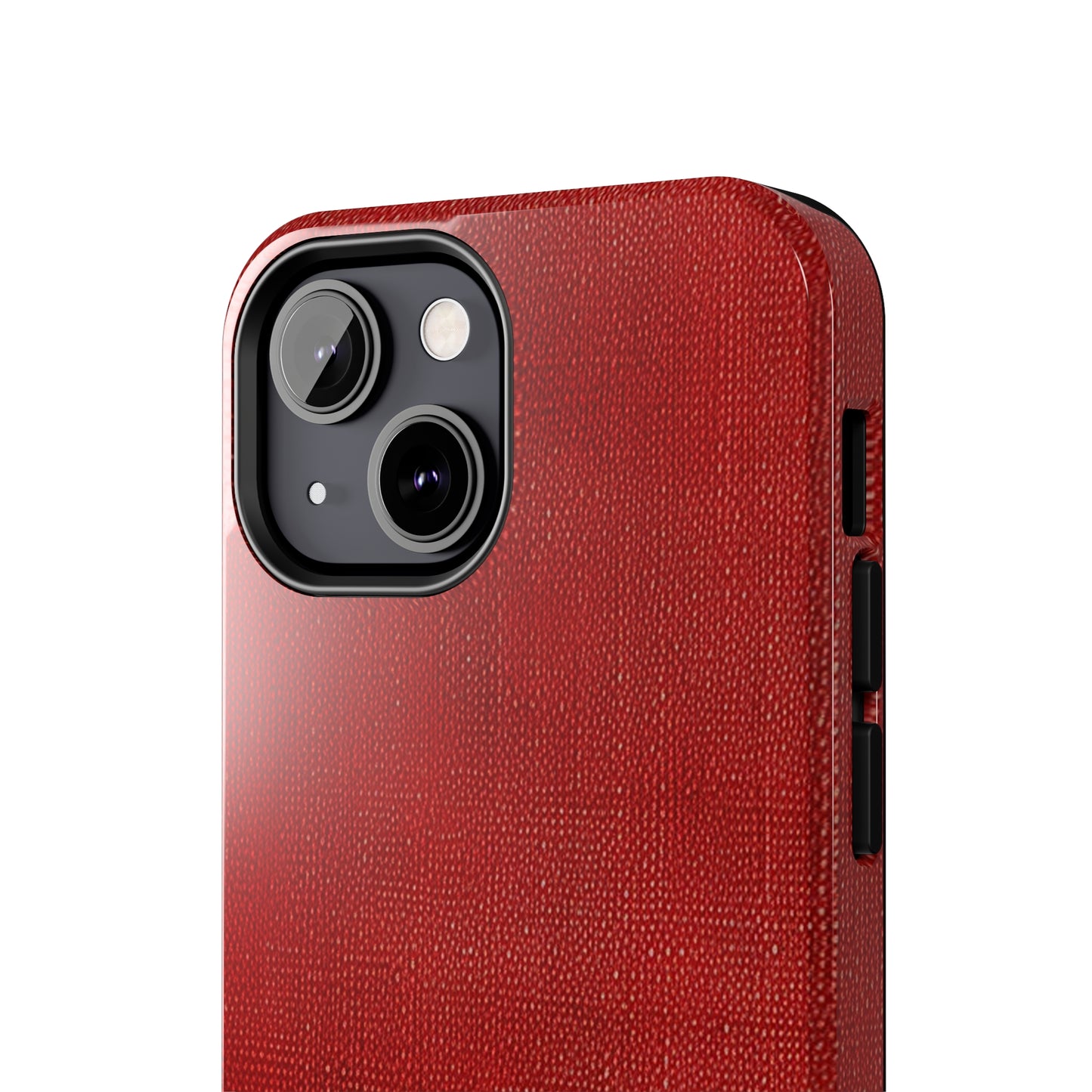 Juicy Red Berry Blast: Denim Fabric Inspired Design - Tough Phone Cases