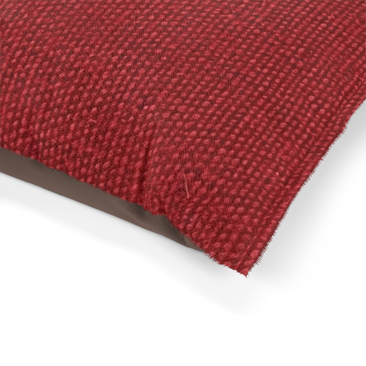 Bold Ruby Red: Denim-Inspired, Passionate Fabric Style - Dog & Pet Bed