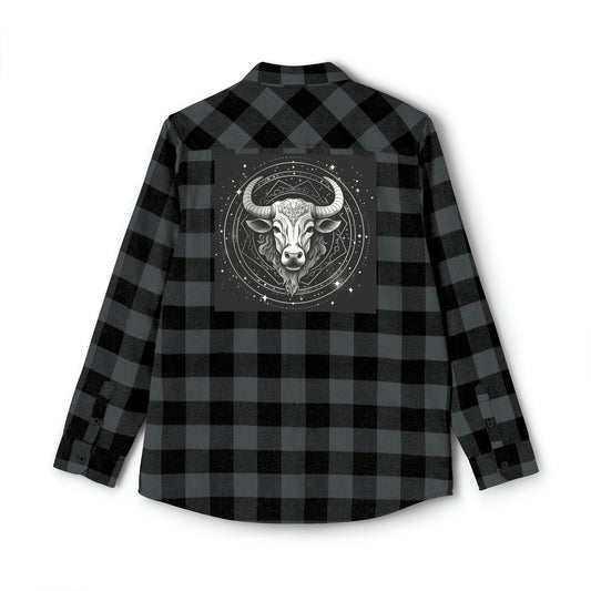 Taurus Astrology Sign - Unisex Flannel Shirt