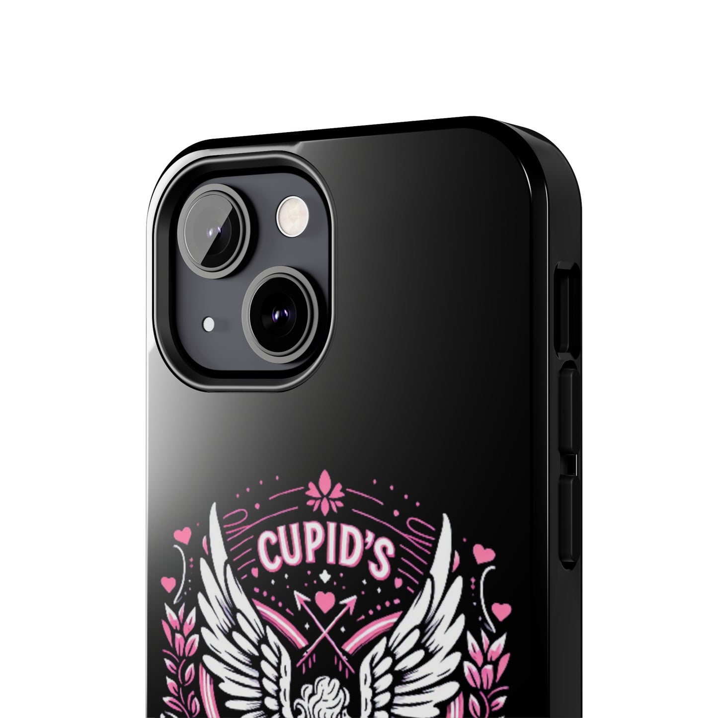 Cupidos Choice Crest con corazón y alas - Amor y romance con temática de San Valentín - Fundas resistentes para teléfonos