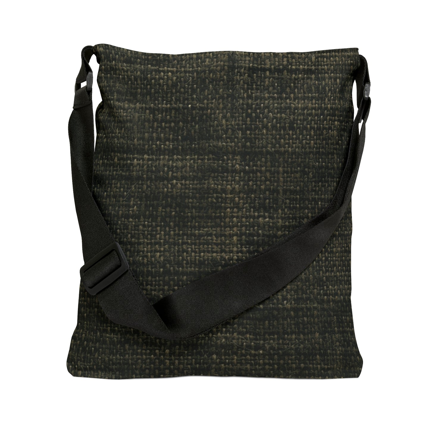 Sophisticated Seamless Texture - Black Denim-Inspired Fabric - Adjustable Tote Bag (AOP)