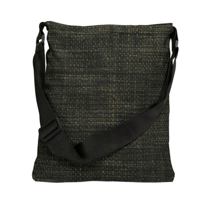 Sophisticated Seamless Texture - Black Denim-Inspired Fabric - Adjustable Tote Bag (AOP)