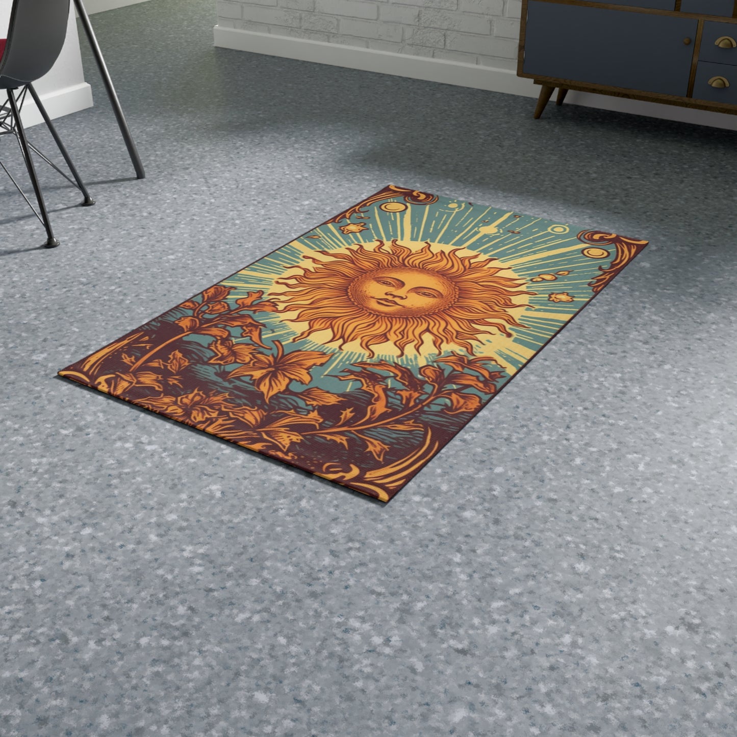 Sun Tarot Card Symbol of Growth, Life, and Radiance - Dobby Rug