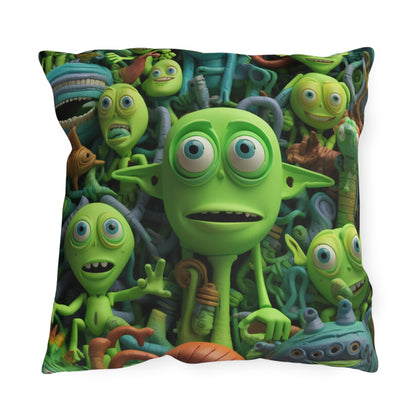 Toy Alien Story Space Character Galactic UFO Anime Cartoon - Outdoor Pillows