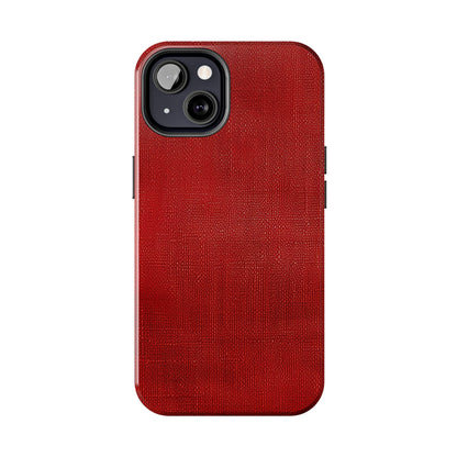 Juicy Red Berry Blast: Denim Fabric Inspired Design - Tough Phone Cases