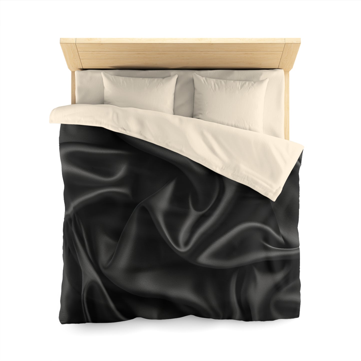 Black Silk, Microfiber Duvet Cover