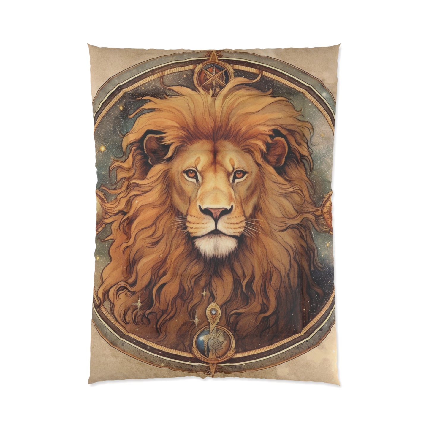 Astrological Leo Sign Vibrant Celestial Cosmic Zodiac - Comforter