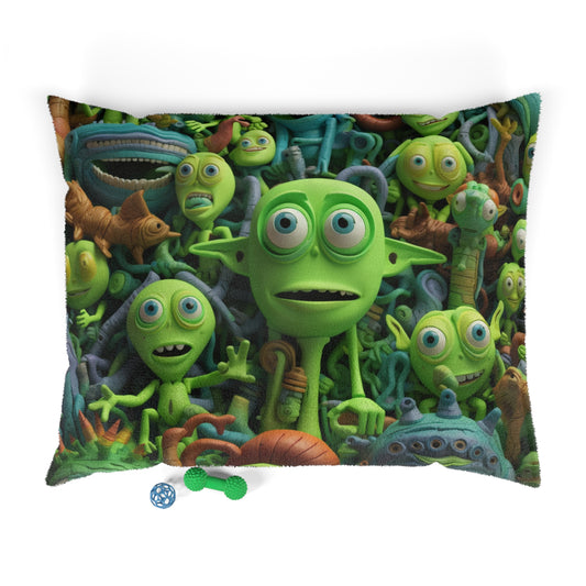 Toy Alien Story Space Character Galactic UFO Anime Cartoon - Cama para perros y mascotas 