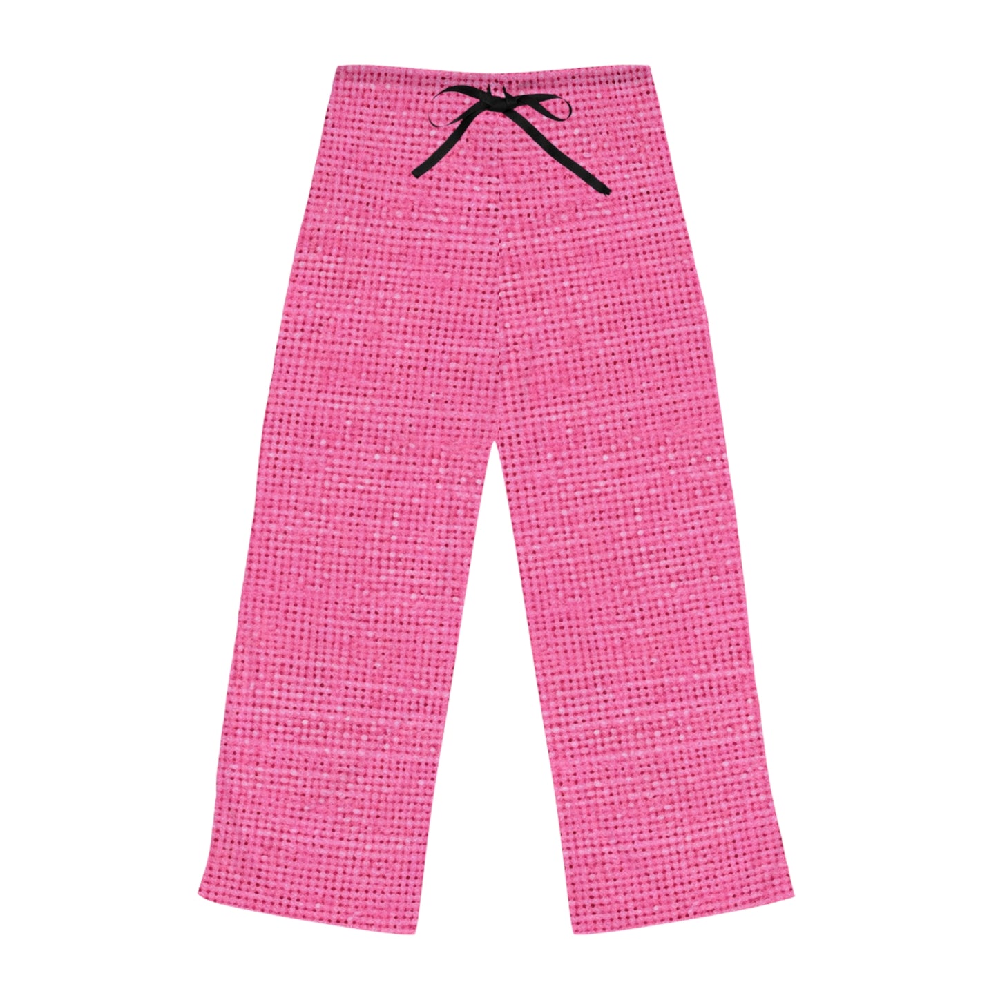 Doll-Like Pink Denim Designer Fabric Style - Women's Pajama Pants (AOP)