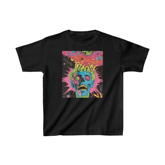 cosmic horror psychadelic, Kids Heavy Cotton™ Tee