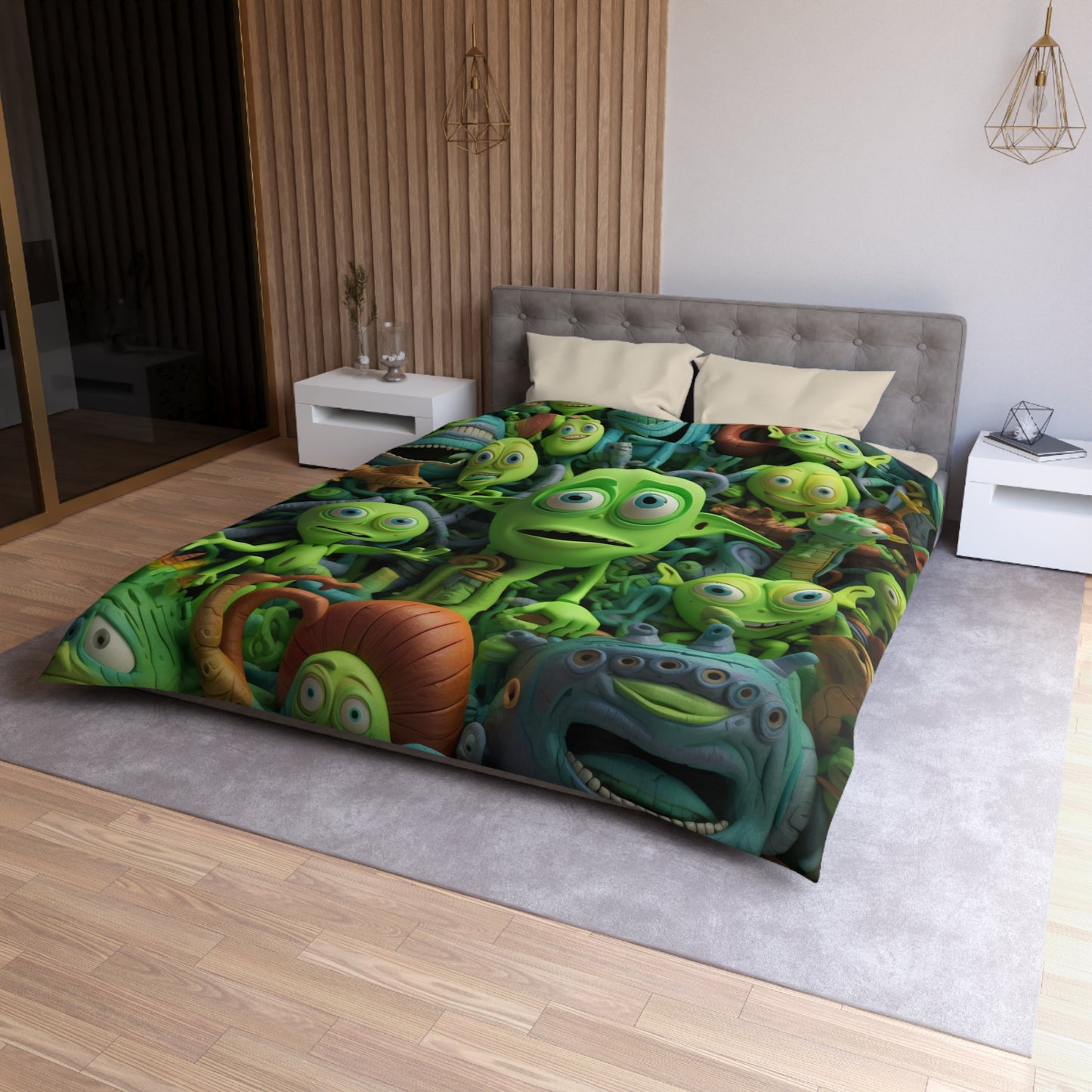 Toy Alien Story Space Character Galactic UFO Anime Cartoon - Microfiber Duvet Cover