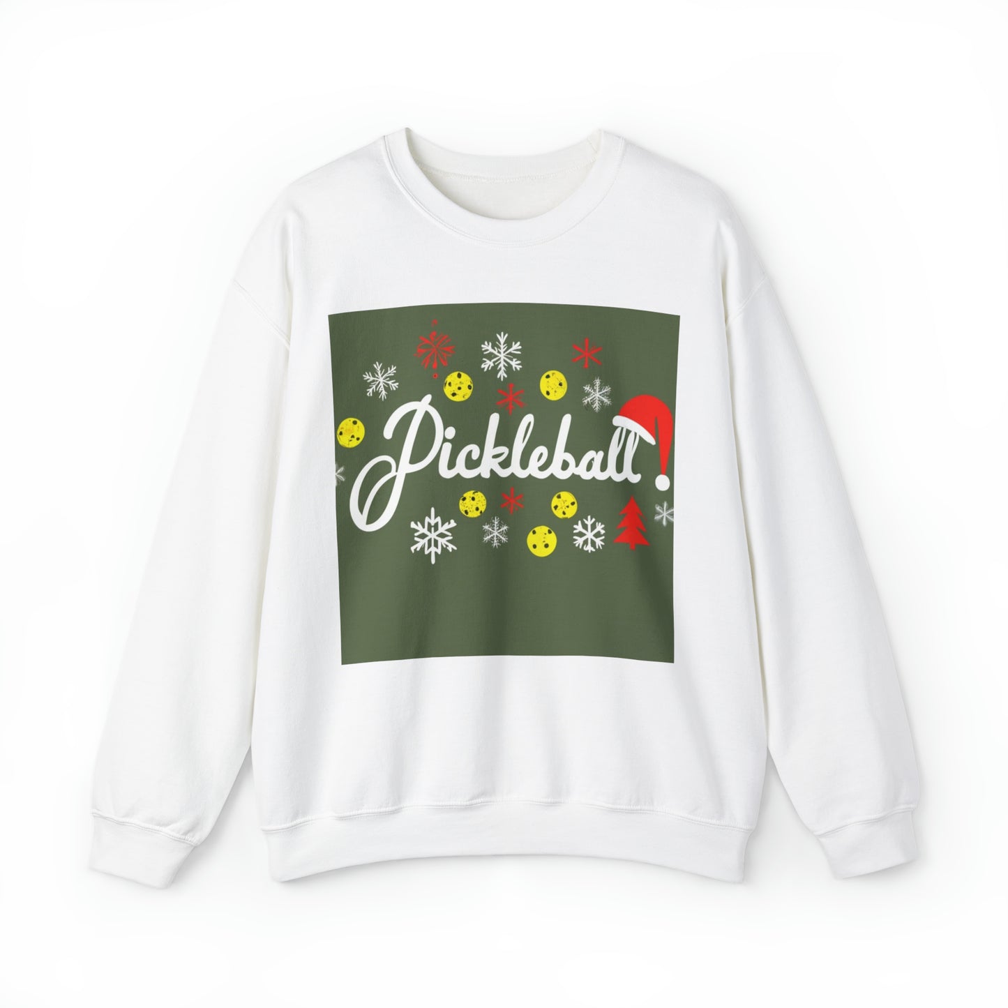 Día del Pickleball - Juego de pelota deportiva - Navidad navideña - Sudadera unisex Heavy Blend™ Crewneck 