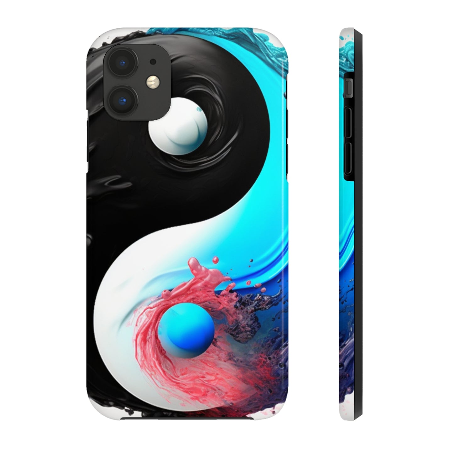 Yin Yang Symbol, Colorful Paint Style - Artistic Decor - Tough Phone Cases