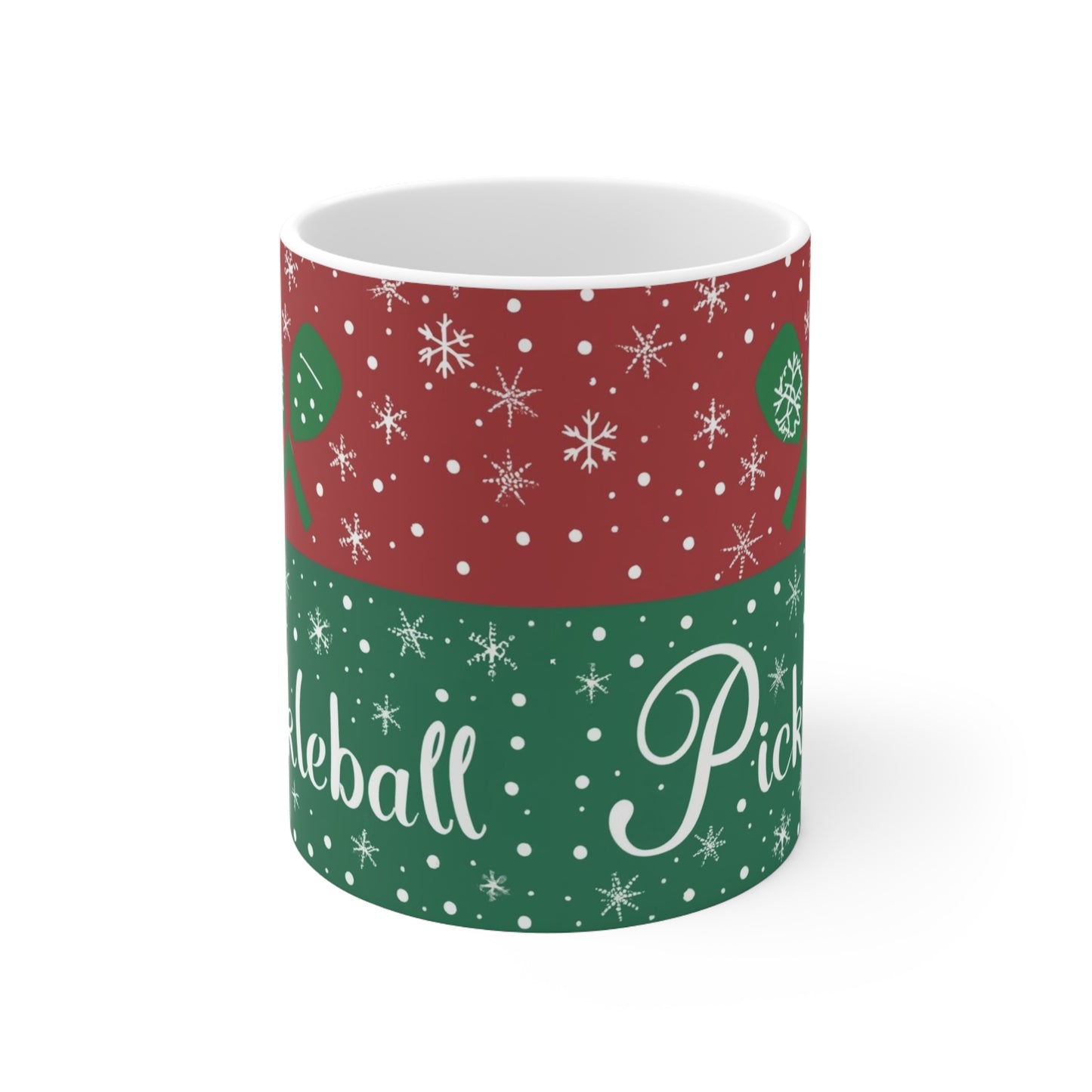 Pickleball Winter - Especial de Navidad - Taza de cerámica 11oz