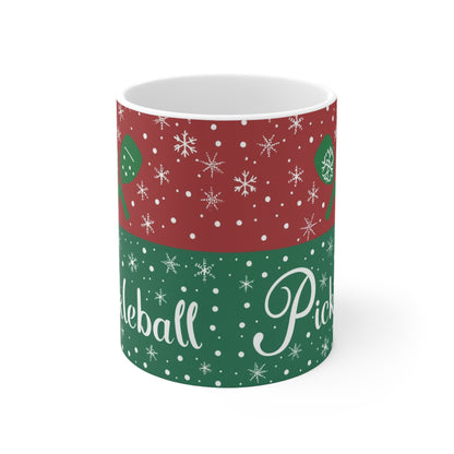 Pickleball Winter - Especial de Navidad - Taza de cerámica 11oz