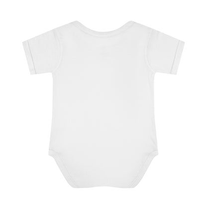 Aries Zodiac Sign - Vivid & Bright Color Cosmic Astrology Symbol - Infant Baby Rib Bodysuit