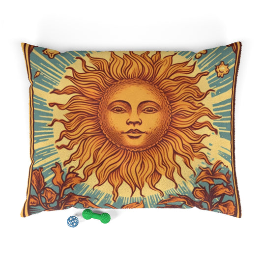 Sun Tarot Card Symbol of Growth, Life, and Radiance - Dog & Pet Bed