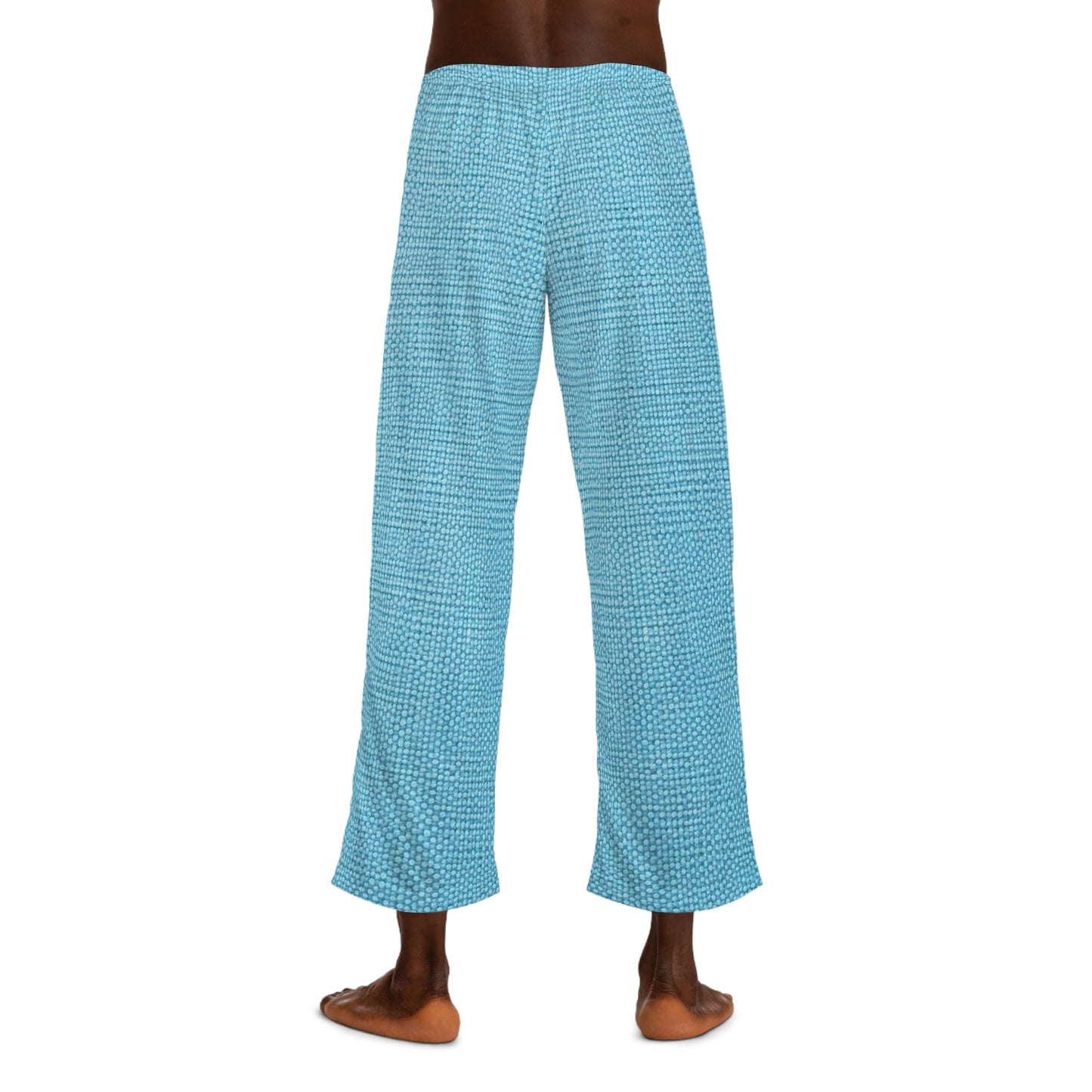 Bright Aqua Teal: Denim-Inspired Refreshing Blue Summer Fabric - Men's Pajama Pants (AOP)