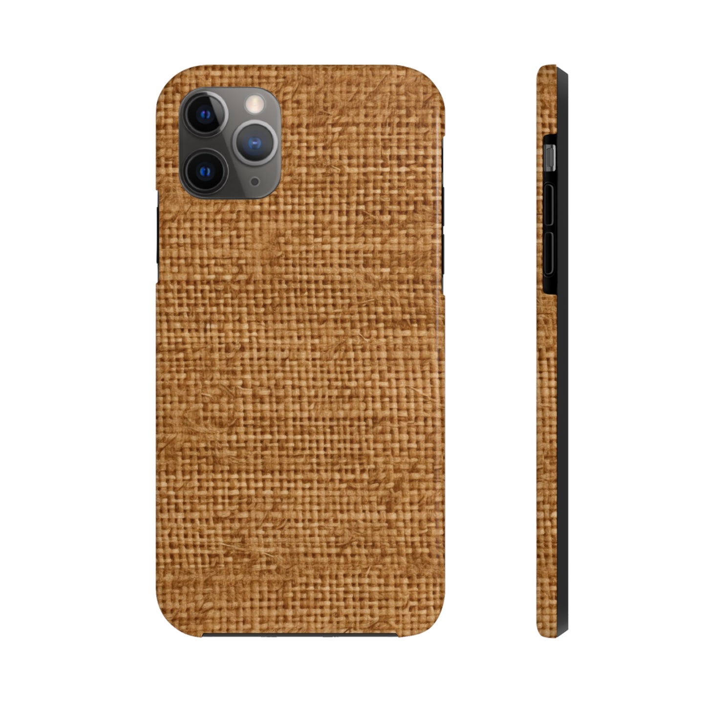 Light Chocolate: Denim-Inspired Elegant Fabric - Tough Phone Cases