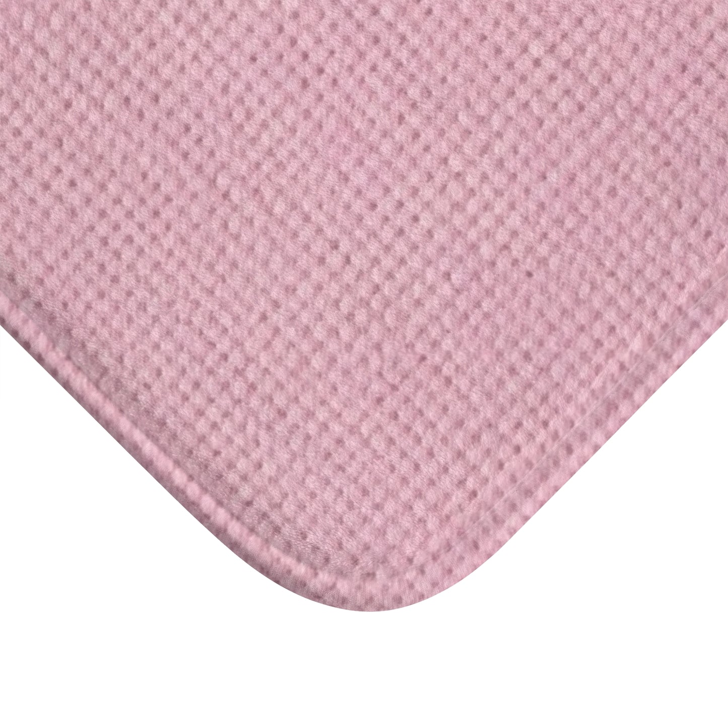 Blushing Garment Dye Pink: Denim-Inspired, Soft-Toned Fabric - Bath Mat