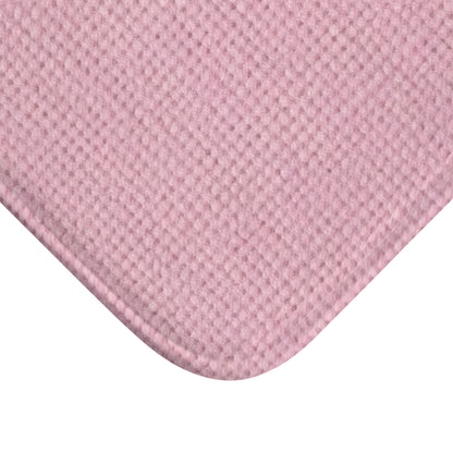 Blushing Garment Dye Pink: Denim-Inspired, Soft-Toned Fabric - Bath Mat