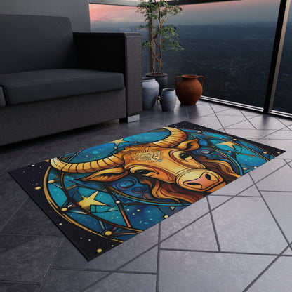 Taurus Constellation Zodiac Sign Astrology Cosmic Art - Outdoor Rug