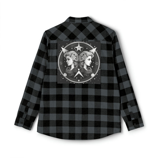 Gemini Astrology Sign - Unisex Flannel Shirt