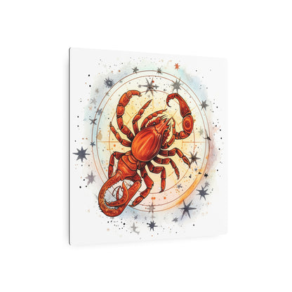 Prickly Scorpio Astrology - Sharp Zodiac Scorpion Celestial Horoscope - Metal Art Sign