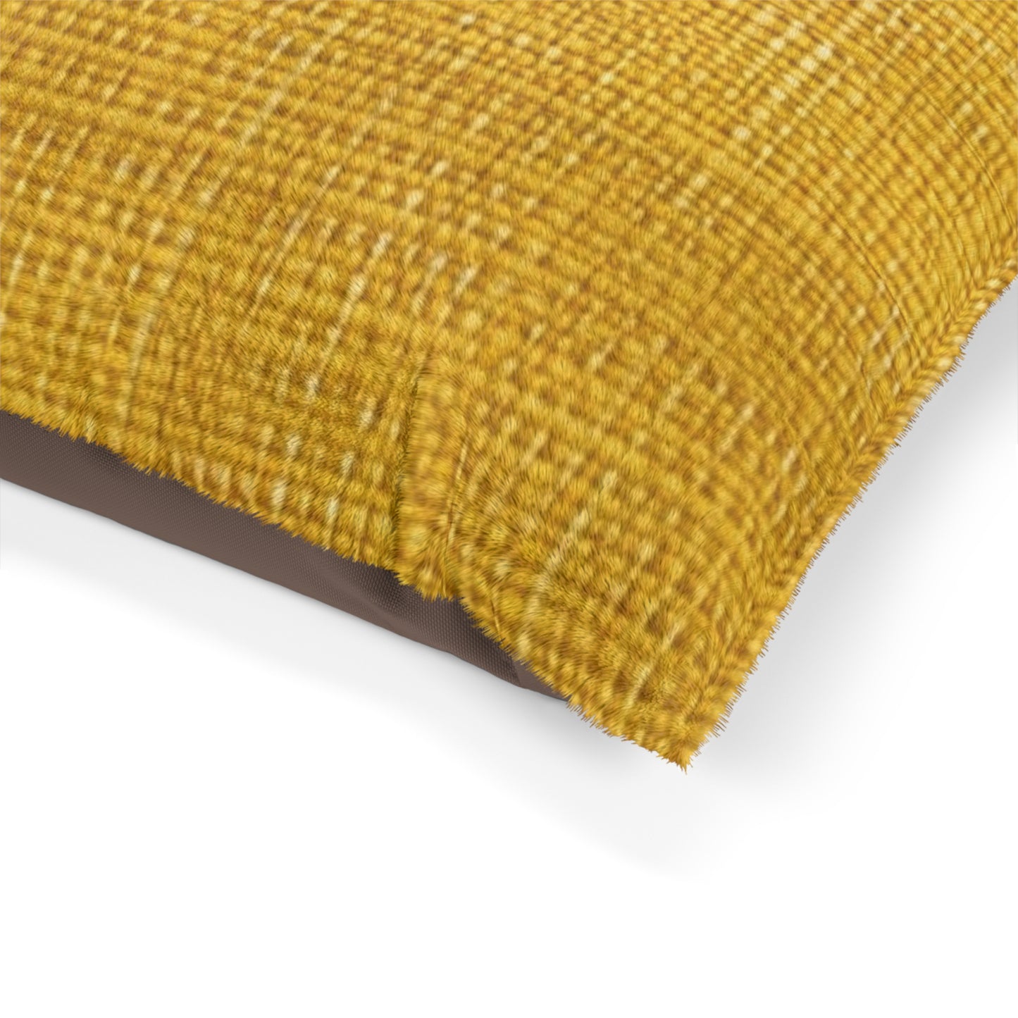 Radiant Sunny Yellow: Denim-Inspired Summer Fabric - Dog & Pet Bed