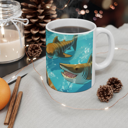 Tiger Shark: Ocean Marine Wildlife - Underwater - Ceramic Mug 11oz