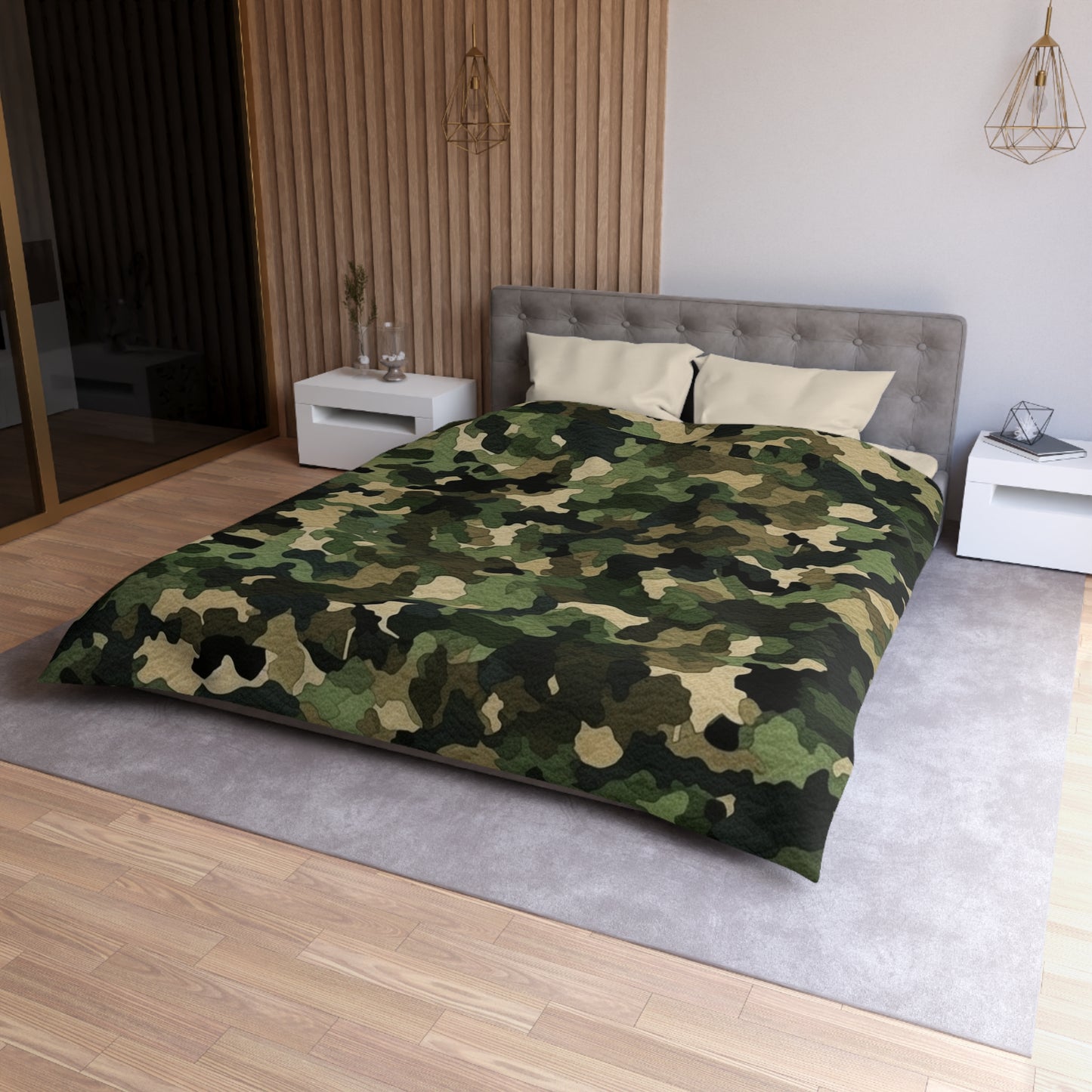 Classic Camo | Camouflage Wrap | Traditional Camo - Microfiber Duvet Cover