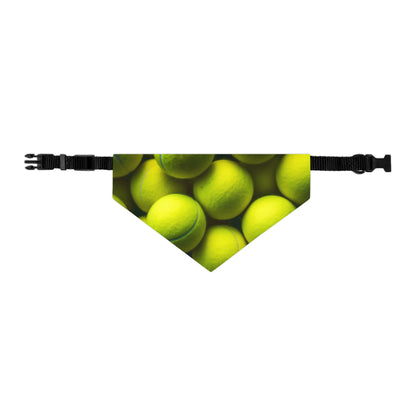 Tennis Ball Sport: Athlete Court Action, Rally & Serve - Dog & Pet Bandana Collar