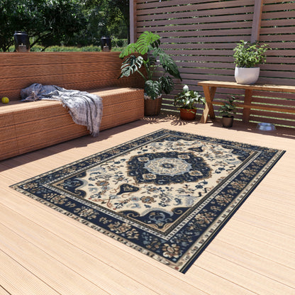 Durable and Stylish Outdoor Rug - Oriental Inspired