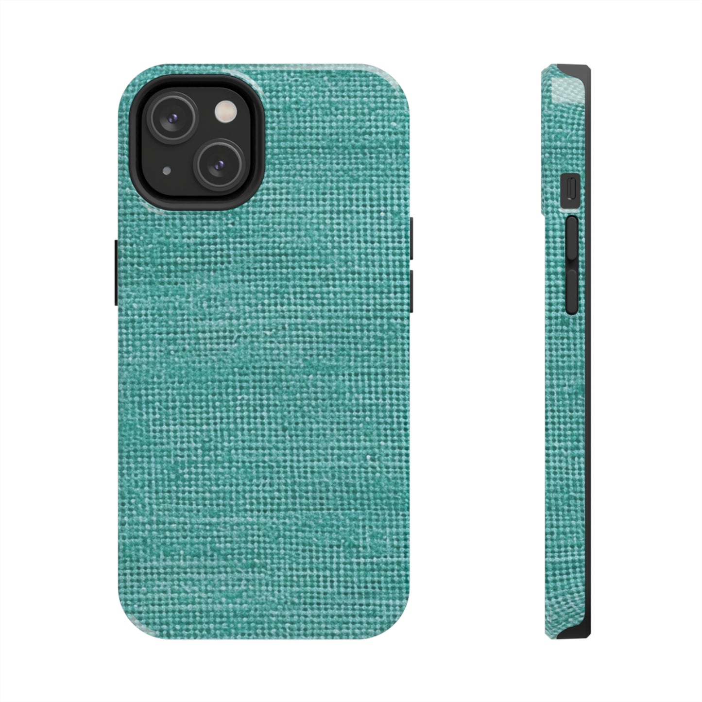 Quality Mint Turquoise Denim Fabric Deisgn, Stylish Material - Tough Phone Cases