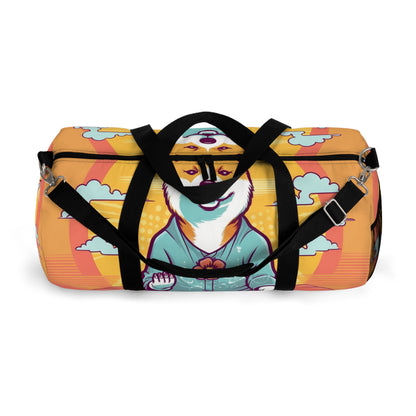 Shiba Inu Yoga Cartoon Crypto Dog Japanese Namaste: Duffel Bag