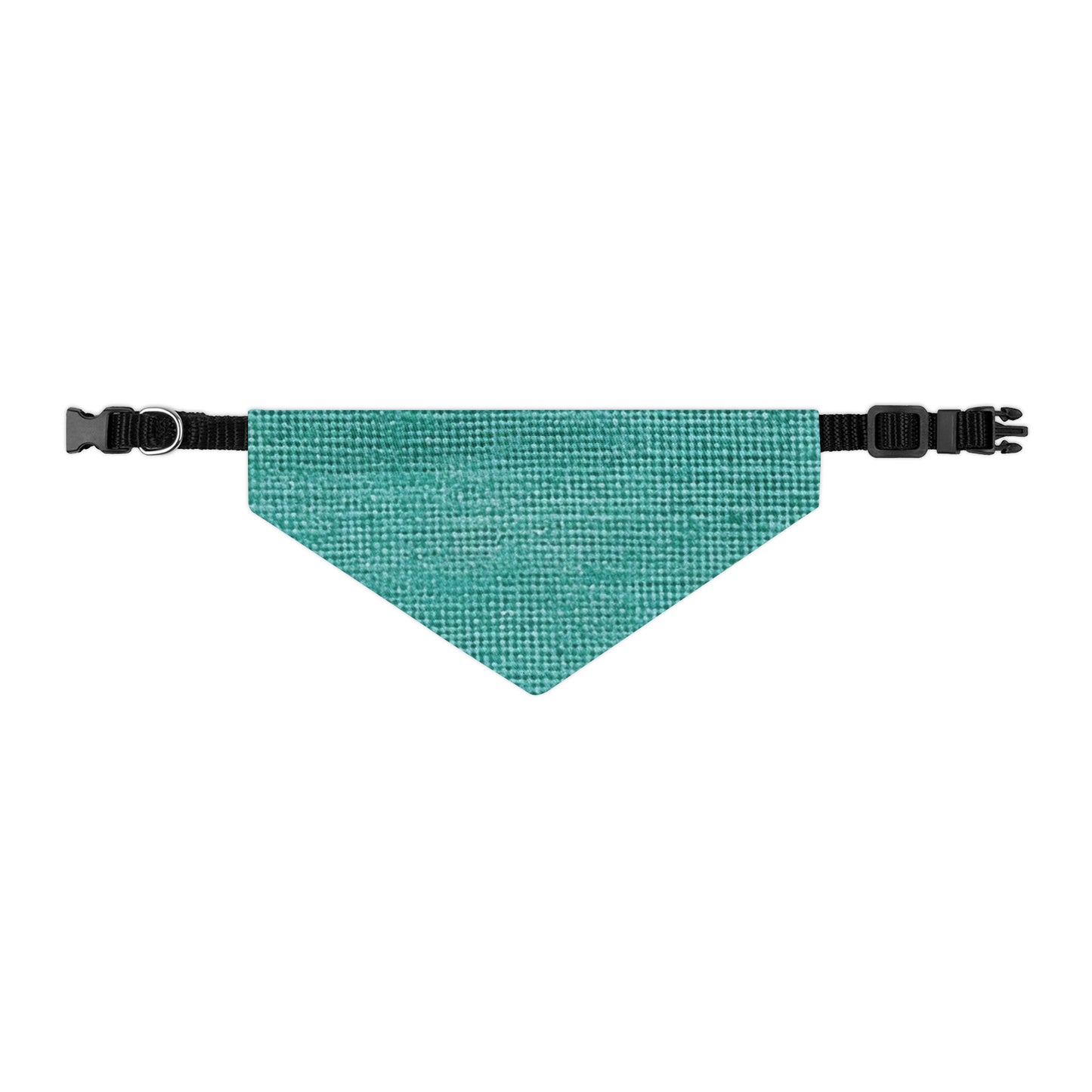 Diseño de tela vaquera color turquesa menta de calidad, material elegante, collar tipo bandana para mascotas 